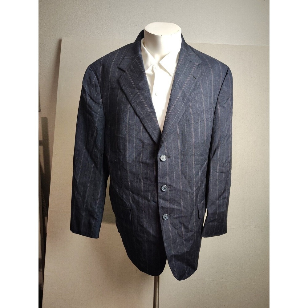 Vintage Tommy Hilfiger Blazer USA 41r Sport Coat Jacket 3 Button Tartan Stripes
